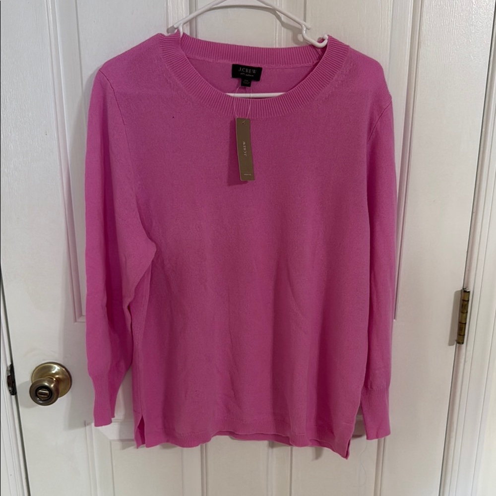 J. Crew Vibrant Pink Pullover